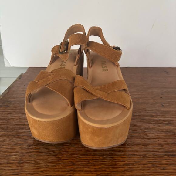 NWOT Kork-Ease  Suede Elysse Platform Sandals Size 6 - Picture 6 of 7